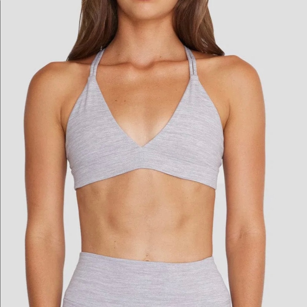 CROPSHOP BOUTIQUE STELLA CROP Sports Bra light gray marl
